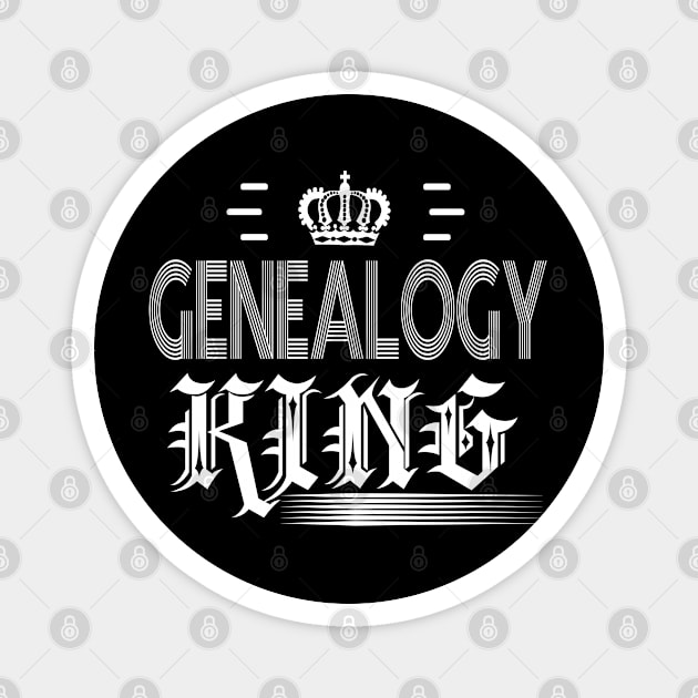 Genealogy King Ancestry Research Family History Magnet by CharJens